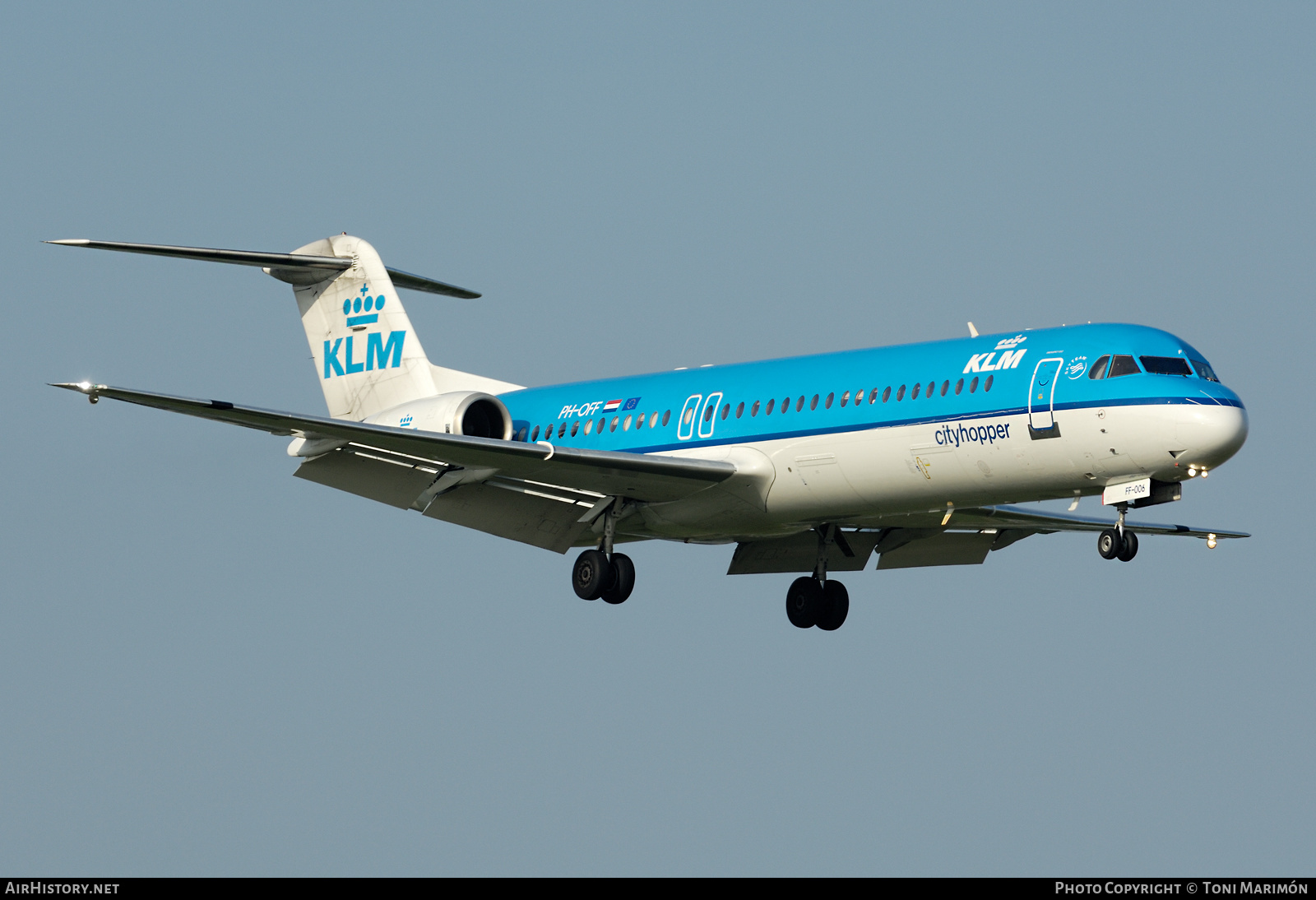 Aircraft Photo of PH-OFF | Fokker 100 (F28-0100) | KLM Cityhopper | AirHistory.net #425713