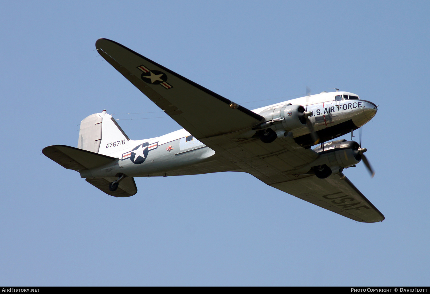 Aircraft Photo of N8704 / 476716 | Douglas C-47D Skytrain | USA - Air Force | AirHistory.net #425726