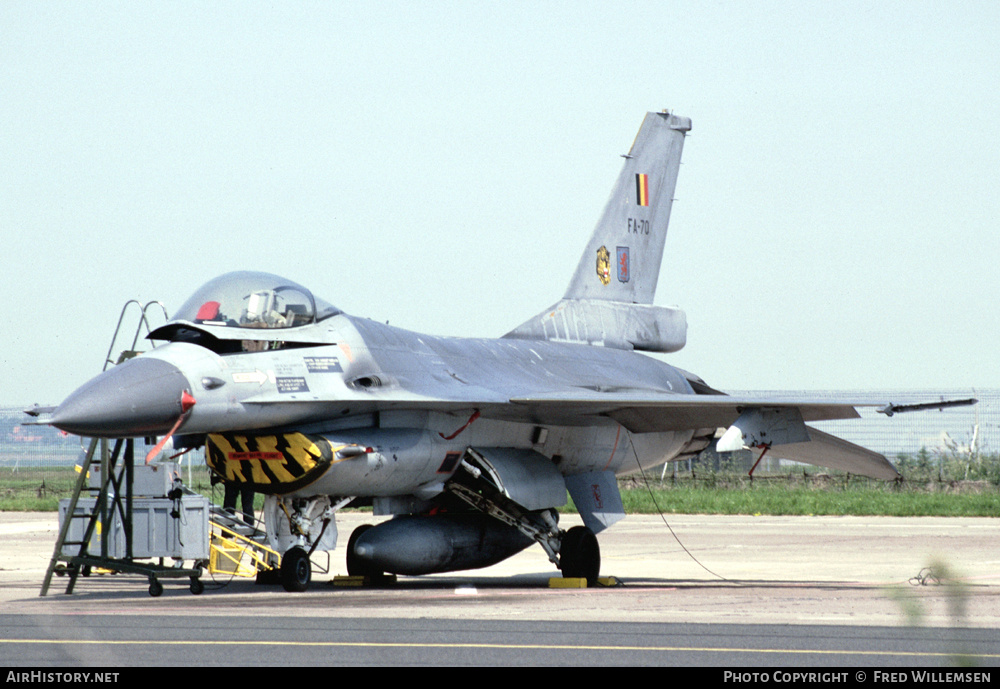 Aircraft Photo of FA-70 | General Dynamics F-16A Fighting Falcon | Belgium - Air Force | AirHistory.net #425792