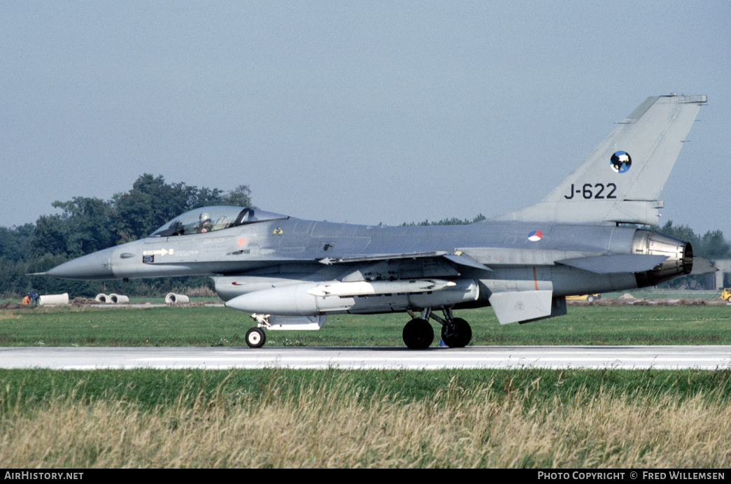 Aircraft Photo of J-622 | General Dynamics F-16A Fighting Falcon | Netherlands - Air Force | AirHistory.net #425807