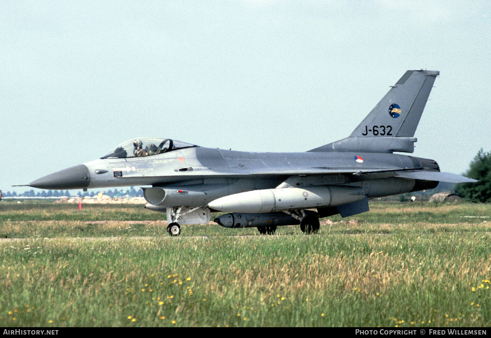 Aircraft Photo of J-632 | General Dynamics F-16A(R) Fighting Falcon | Netherlands - Air Force | AirHistory.net #425809