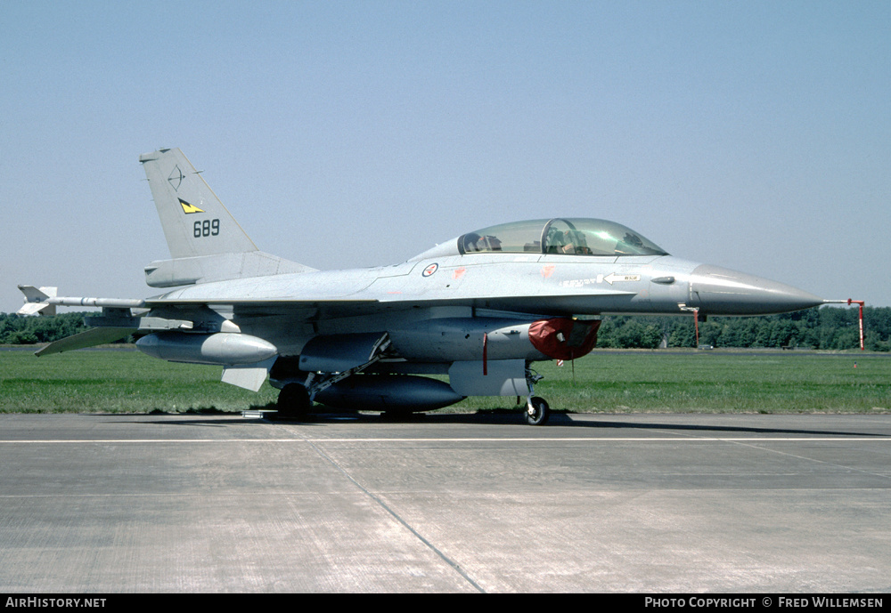 Aircraft Photo of 689 | General Dynamics F-16B Fighting Falcon | Norway - Air Force | AirHistory.net #425811