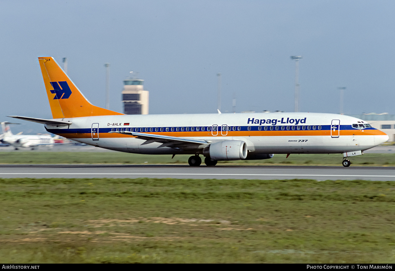 Aircraft Photo of D-AHLK | Boeing 737-4K5 | Hapag-Lloyd | AirHistory.net #425877