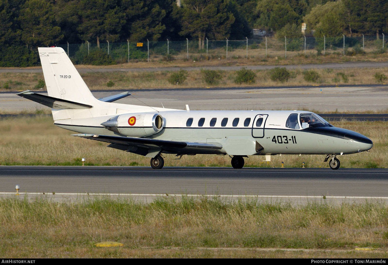 Aircraft Photo of TR.20-01 | Cessna 560 Citation V | Spain - Air Force | AirHistory.net #425936