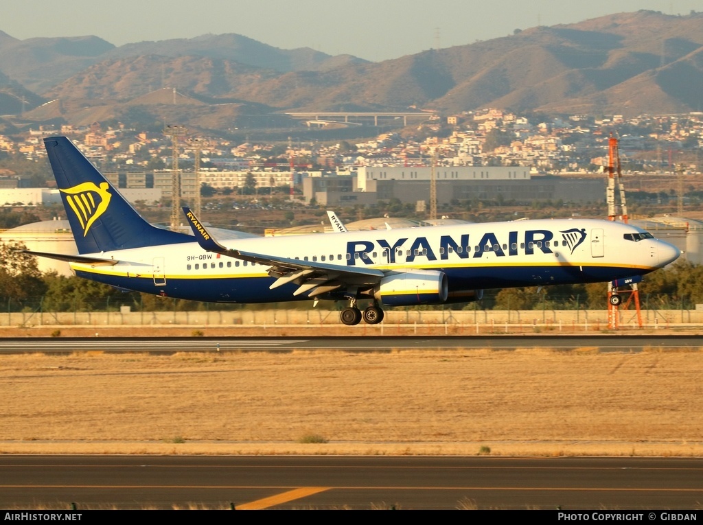 Aircraft Photo of 9H-QBW | Boeing 737-8AS | Ryanair | AirHistory.net #425954