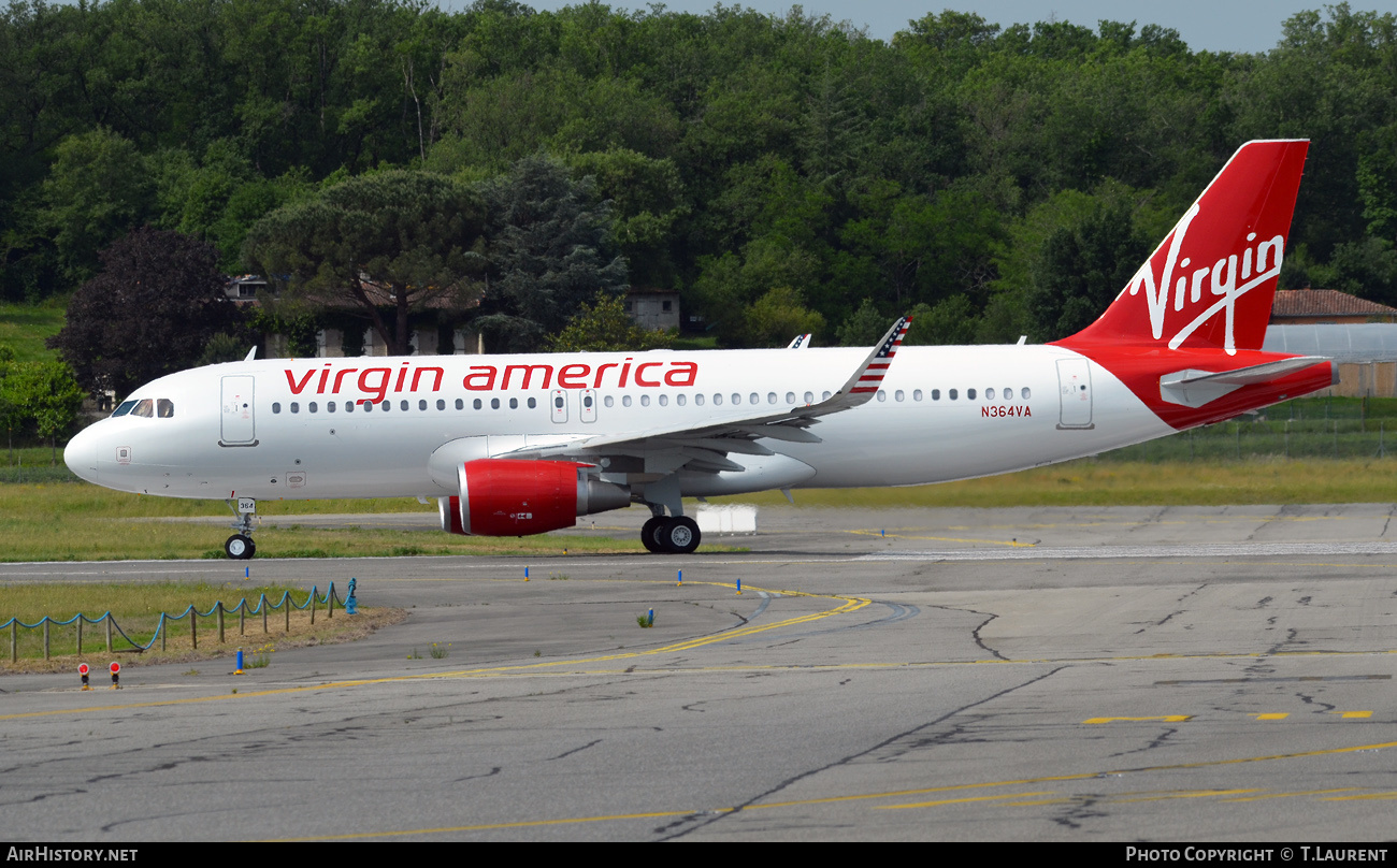 Aircraft Photo of N364VA | Airbus A320-214 | Virgin America | AirHistory.net #425966