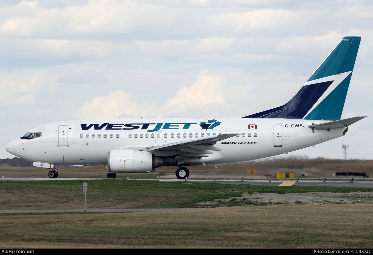 Aircraft Photo of C-GWSJ | Boeing 737-6CT | WestJet | AirHistory.net #425973