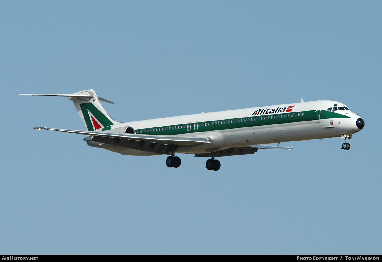 Aircraft Photo of I-DAVI | McDonnell Douglas MD-82 (DC-9-82) | Alitalia | AirHistory.net #425998
