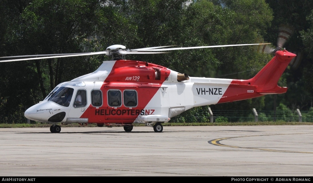 Aircraft Photo of VH-NZE | AgustaWestland AW-139 | Helicopters NZ | AirHistory.net #426007
