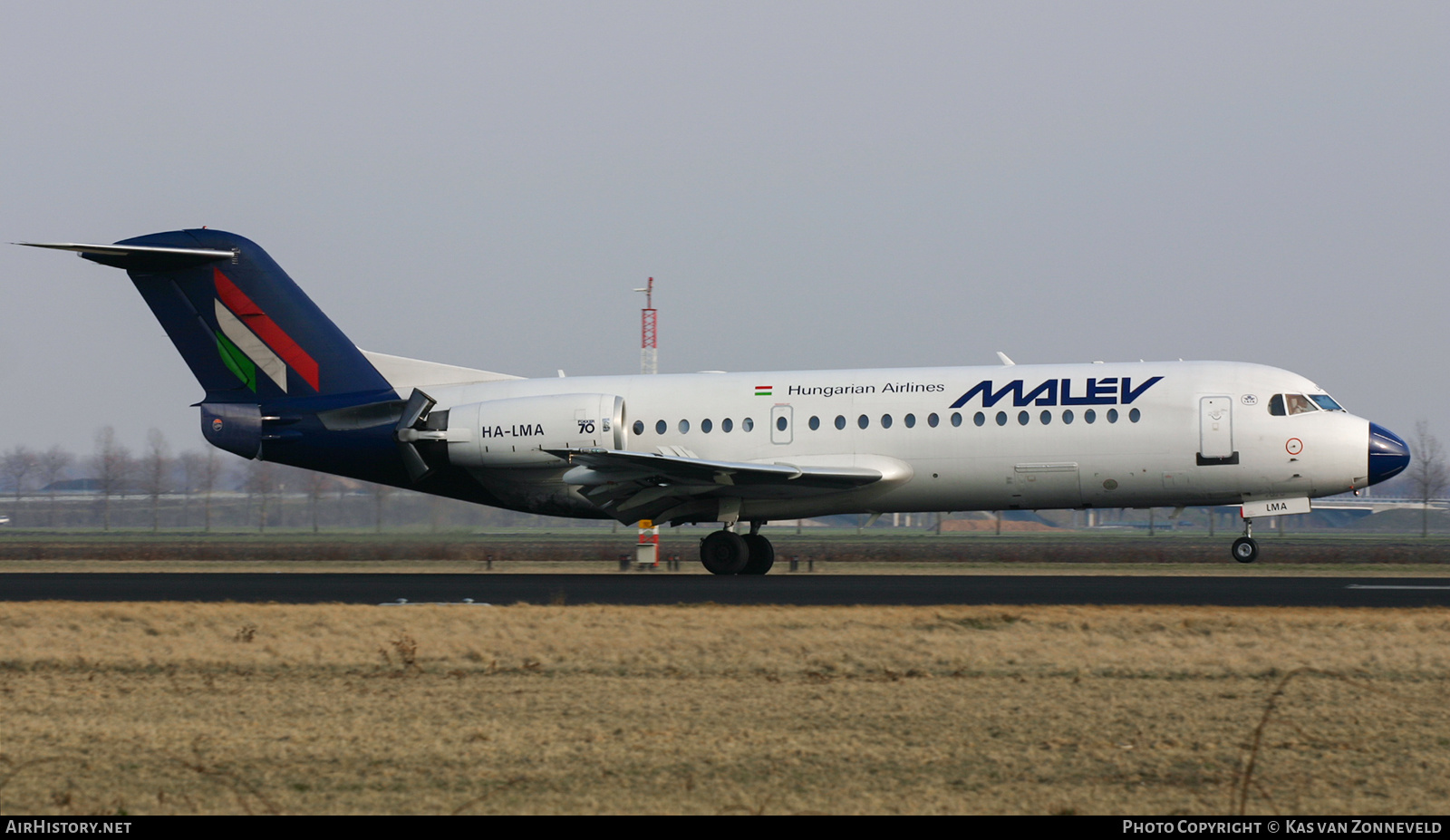 Aircraft Photo of HA-LMA | Fokker 70 (F28-0070) | Malév - Hungarian Airlines | AirHistory.net #426053