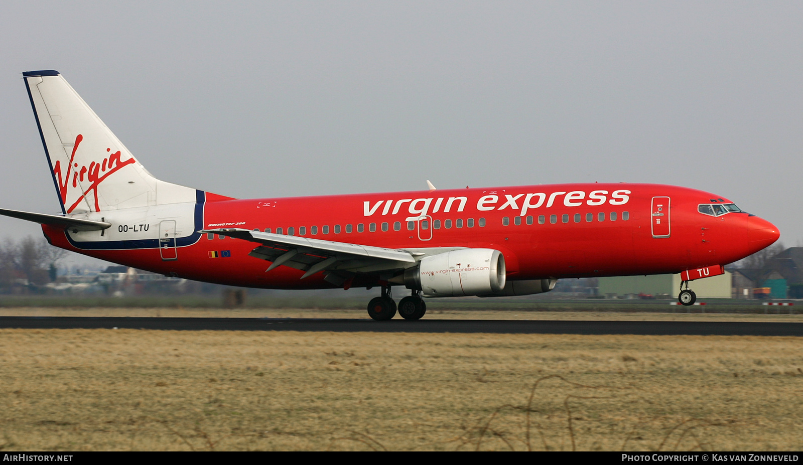 Aircraft Photo of OO-LTU | Boeing 737-33A | Virgin Express | AirHistory.net #426057