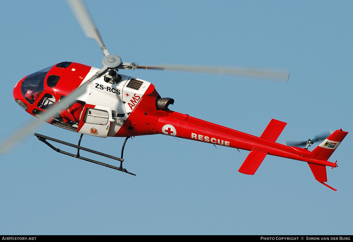 Aircraft Photo of ZS-RCS | Eurocopter AS-350B-2 Ecureuil | Air Mercy Service - AMS | AirHistory.net #426174
