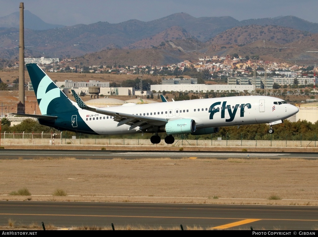 Aircraft Photo of LN-DYI | Boeing 737-8JP | Flyr | AirHistory.net #426179
