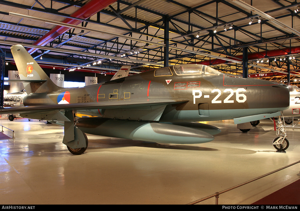 Aircraft Photo of P-226 / 53-6612 | Republic F-84F Thunderstreak | Netherlands - Air Force | AirHistory.net #426222