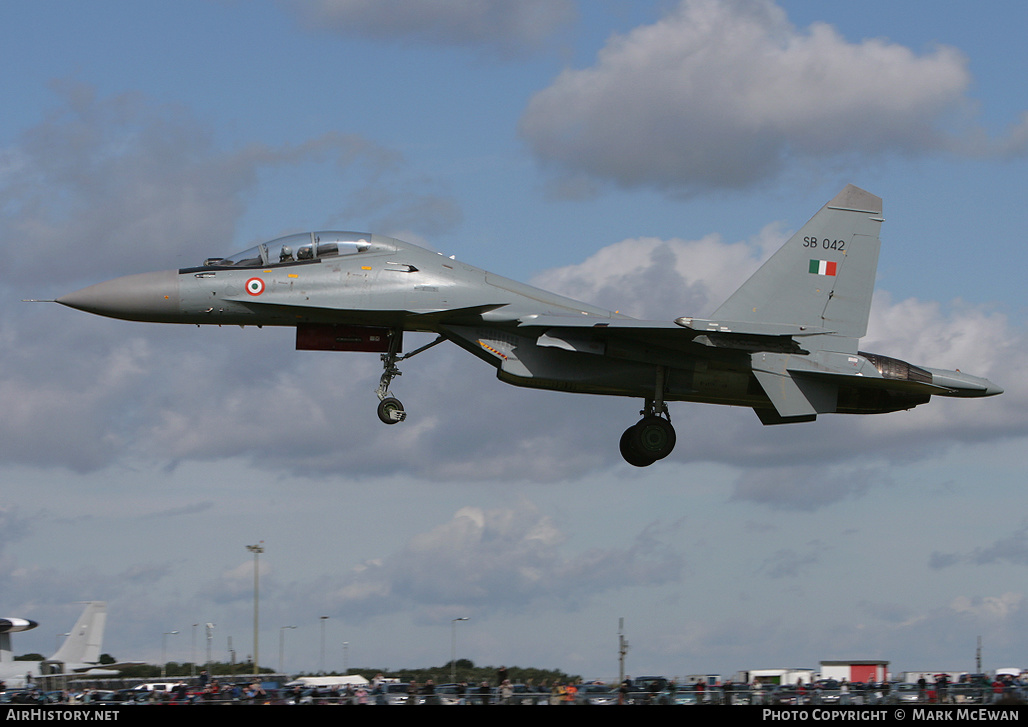 Aircraft Photo of SB042 | Sukhoi Su-30MKI | India - Air Force | AirHistory.net #426247