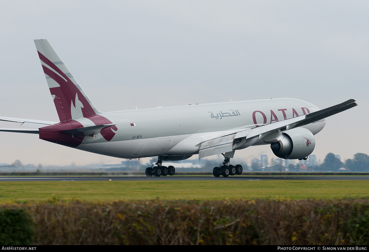 Aircraft Photo of A7-BFA | Boeing 777-FDZ | Qatar Airways Cargo | AirHistory.net #426250