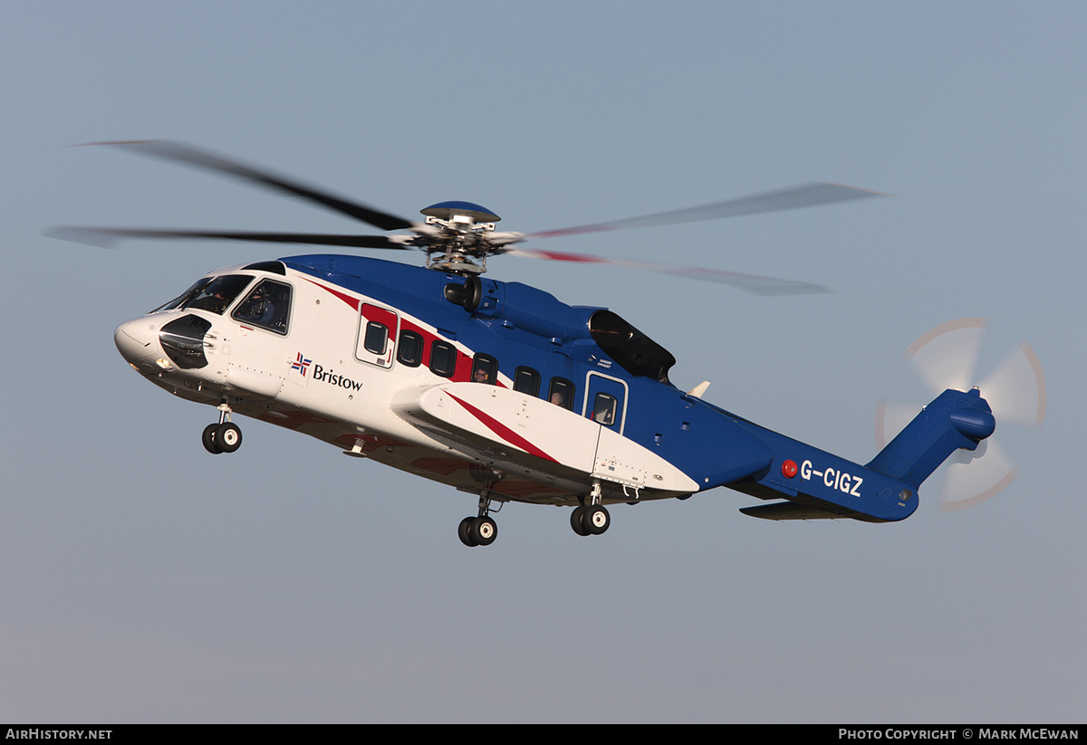 Aircraft Photo of G-CIGZ | Sikorsky S-92A | Bristow Helicopters | AirHistory.net #426261