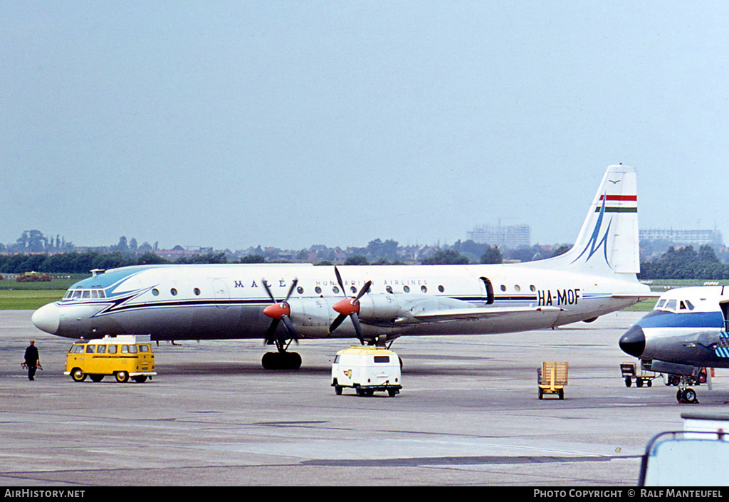 Aircraft Photo of HA-MOF | Ilyushin Il-18V | Malév - Hungarian Airlines | AirHistory.net #426278