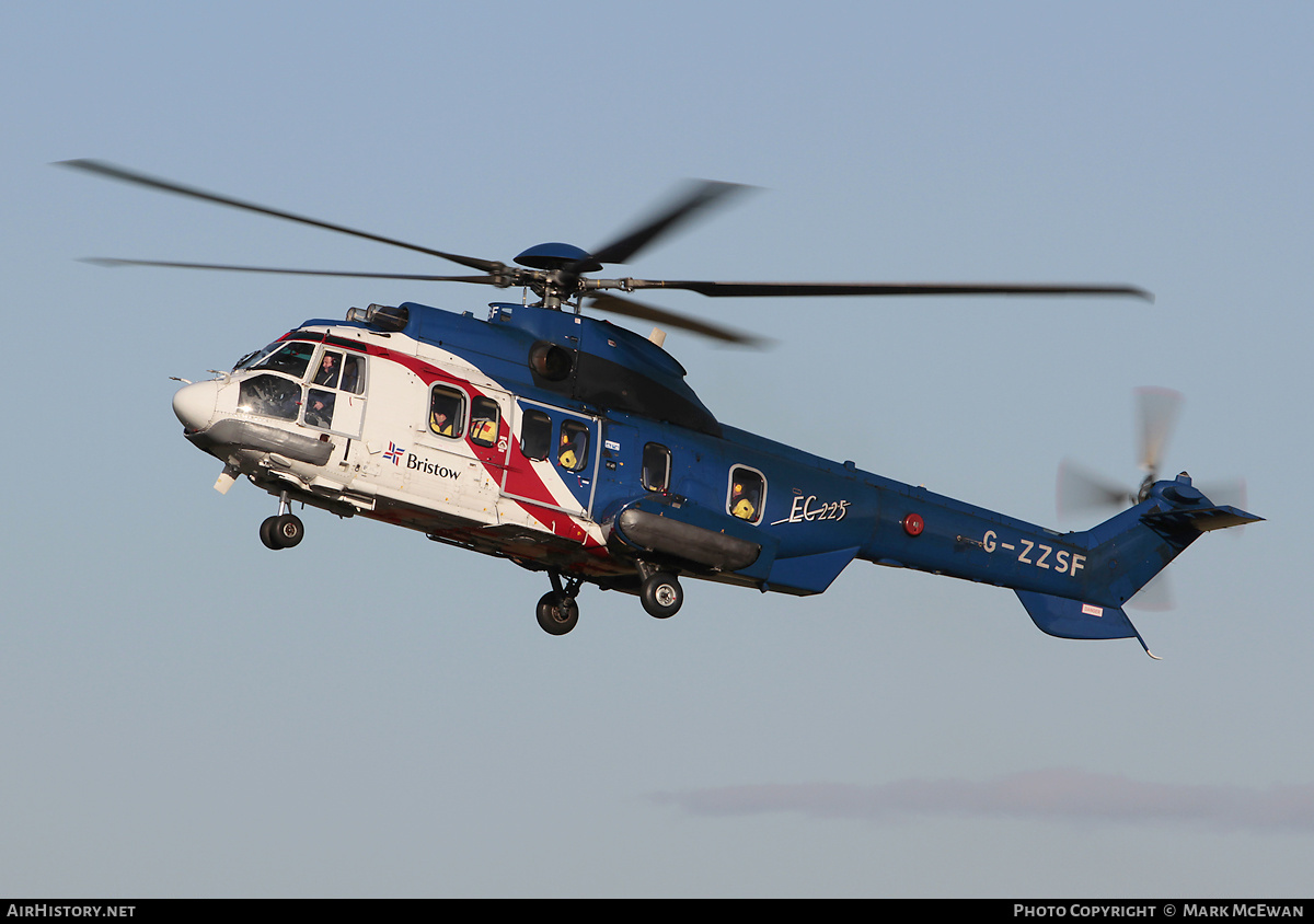 Aircraft Photo of G-ZZSF | Eurocopter EC-225LP Super Puma Mk2+ | Bristow Helicopters | AirHistory.net #426290