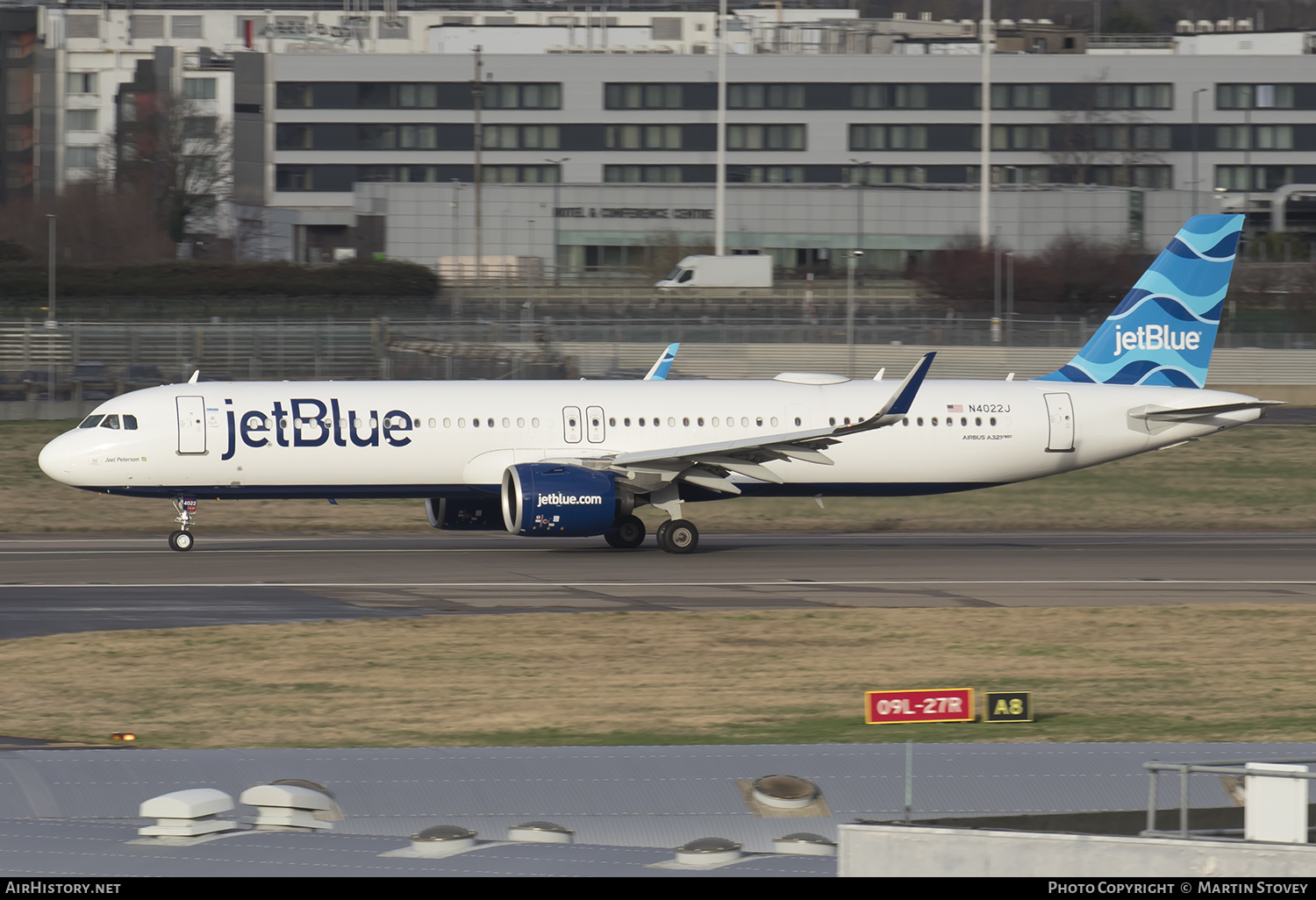 Aircraft Photo of N4022J | Airbus A321-271NXLR | JetBlue Airways | AirHistory.net #426303