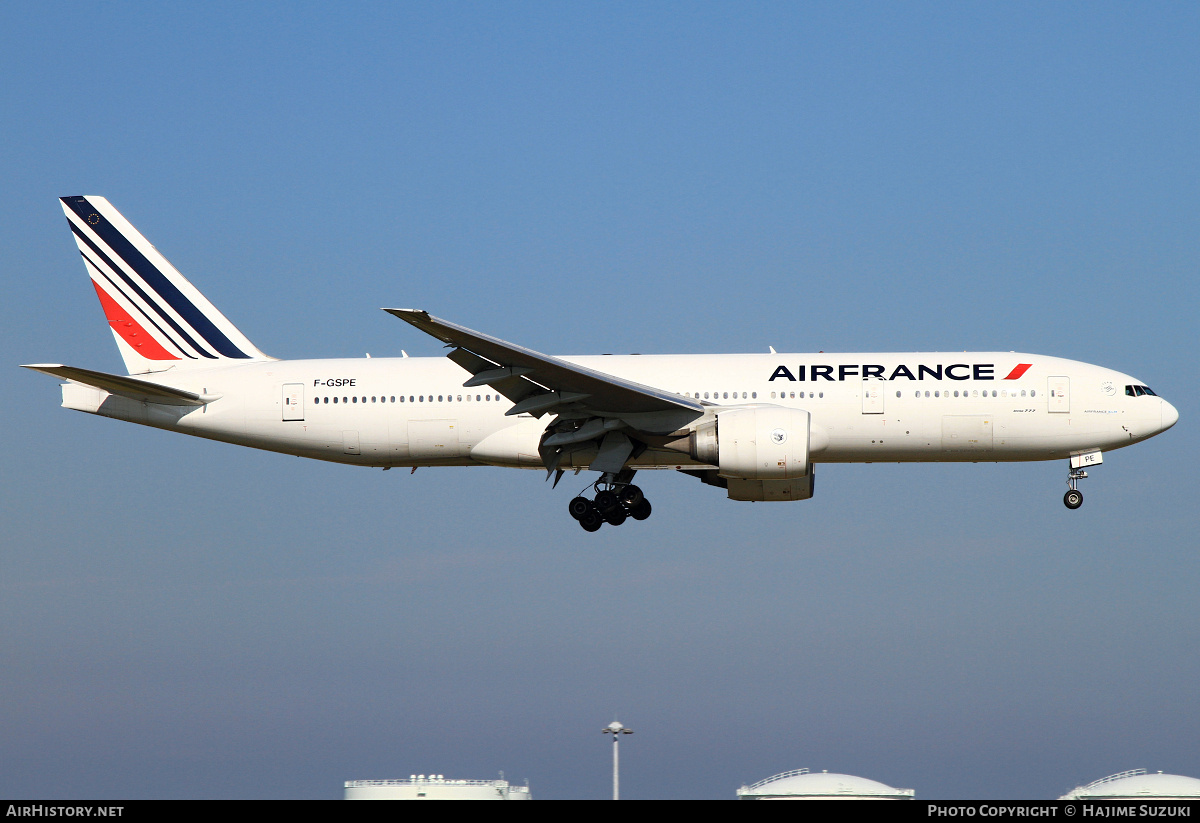 Aircraft Photo of F-GSPE | Boeing 777-228/ER | Air France | AirHistory.net #426308