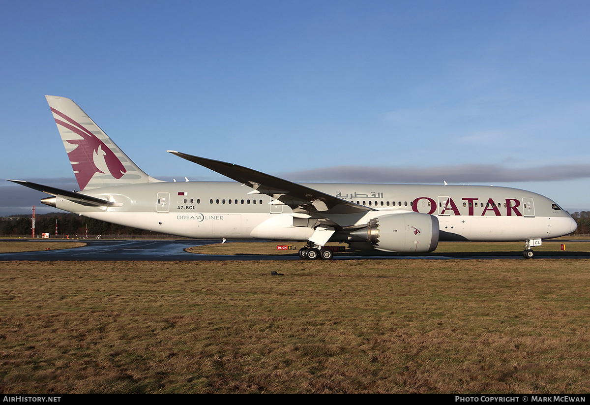 Aircraft Photo of A7-BCL | Boeing 787-8 Dreamliner | Qatar Airways | AirHistory.net #426325