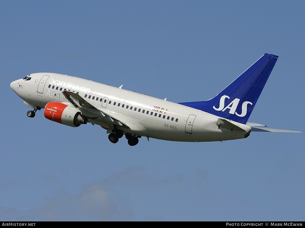 Aircraft Photo of OY-KKS | Boeing 737-683 | Scandinavian Airlines - SAS | AirHistory.net #426356