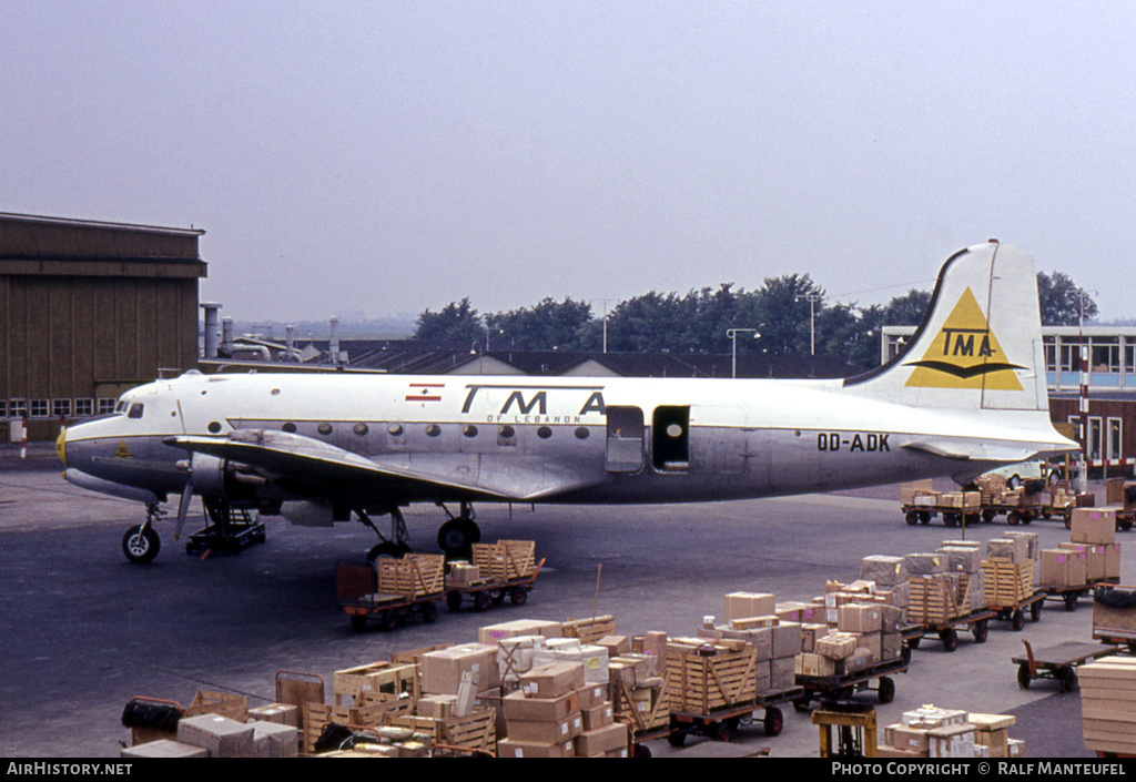 Aircraft Photo of OD-ADK | Douglas DC-4-1009 | TMA of Lebanon - Trans Mediterranean Airways | AirHistory.net #426369