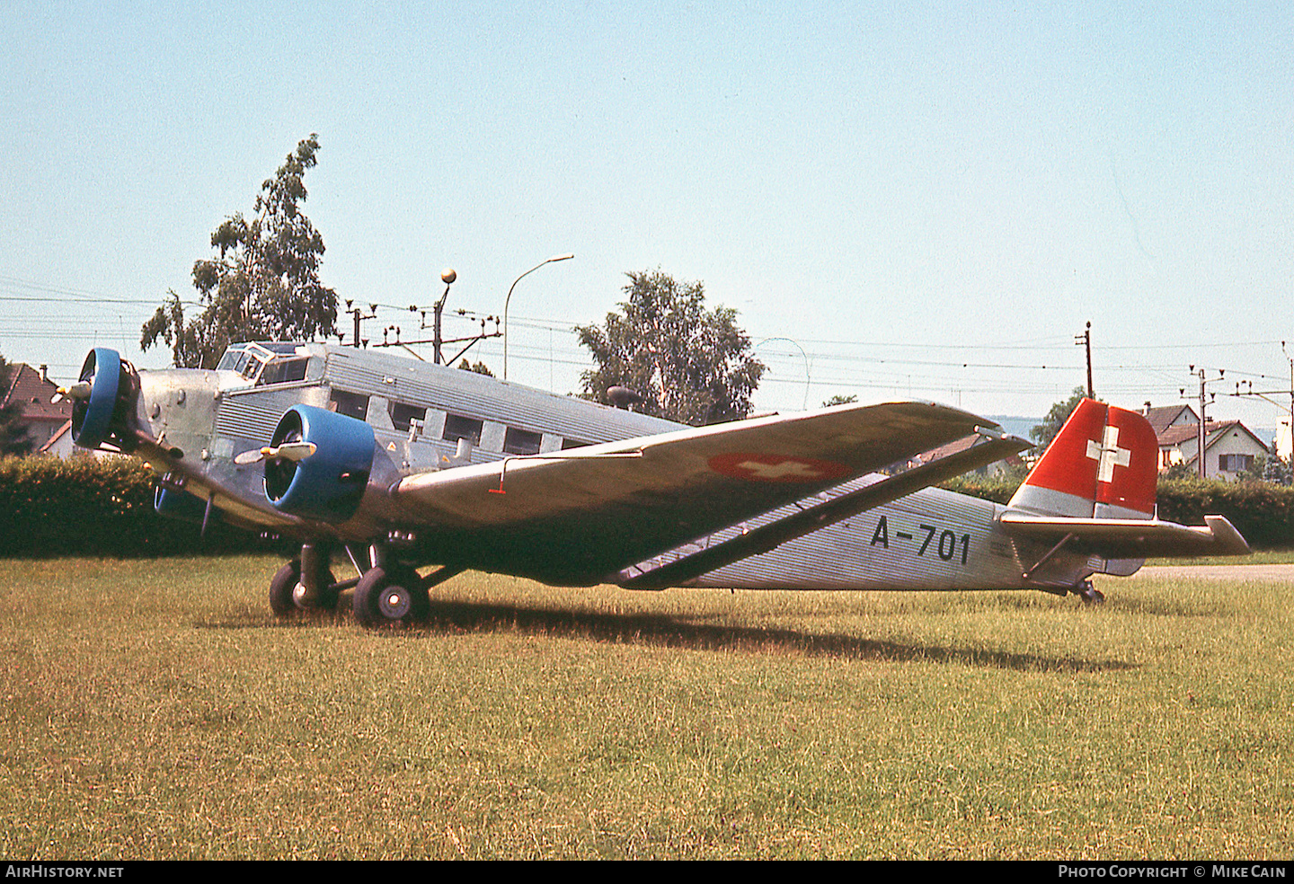 Aircraft Photo of A-701 | Junkers Ju 52/3m g4e | Switzerland - Air Force | AirHistory.net #426377