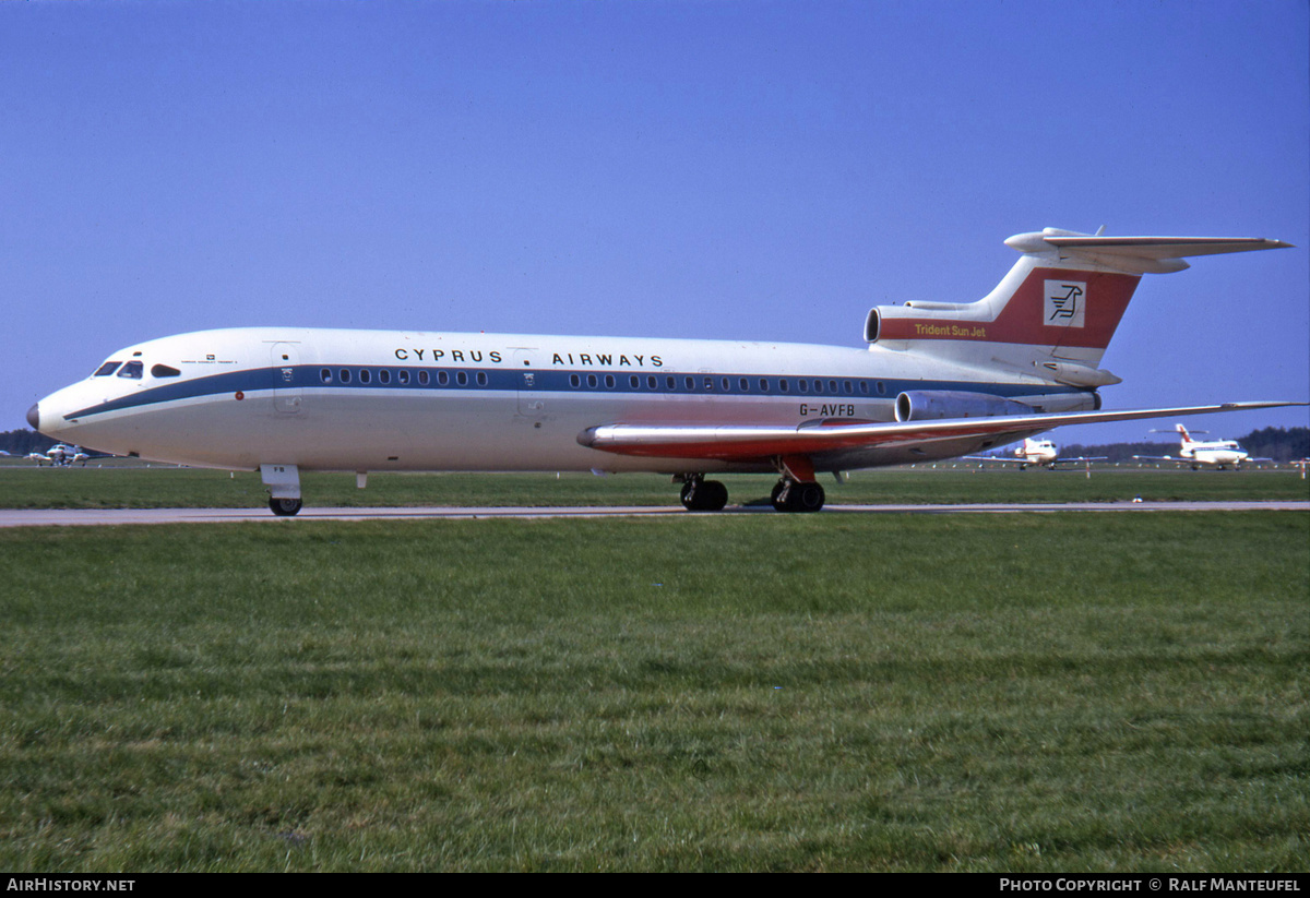 Aircraft Photo of G-AVFB | Hawker Siddeley HS-121 Trident 2E | Cyprus Airways | AirHistory.net #426390