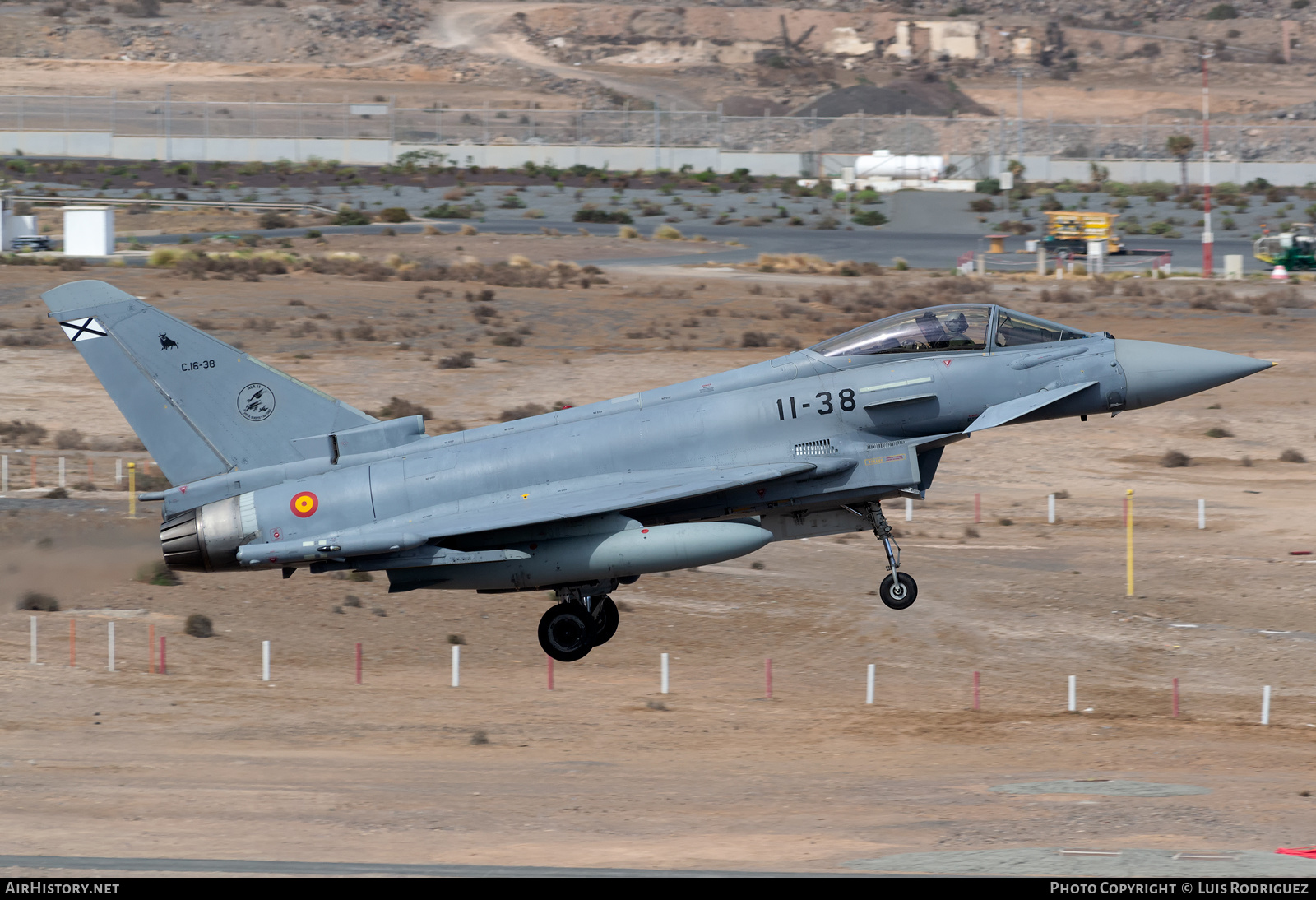 Aircraft Photo of C.16-38 | Eurofighter EF-2000 Typhoon | Spain - Air Force | AirHistory.net #426401