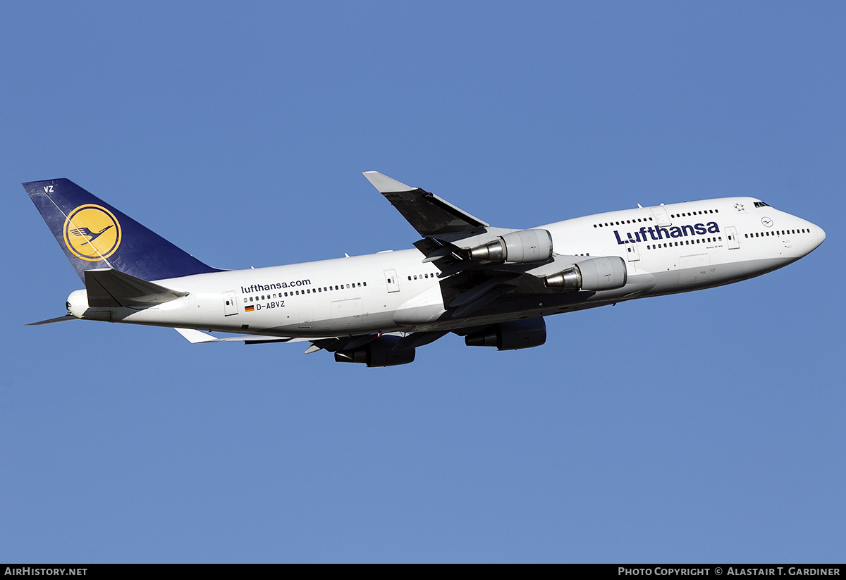 Aircraft Photo of D-ABVZ | Boeing 747-430 | Lufthansa | AirHistory.net #426436