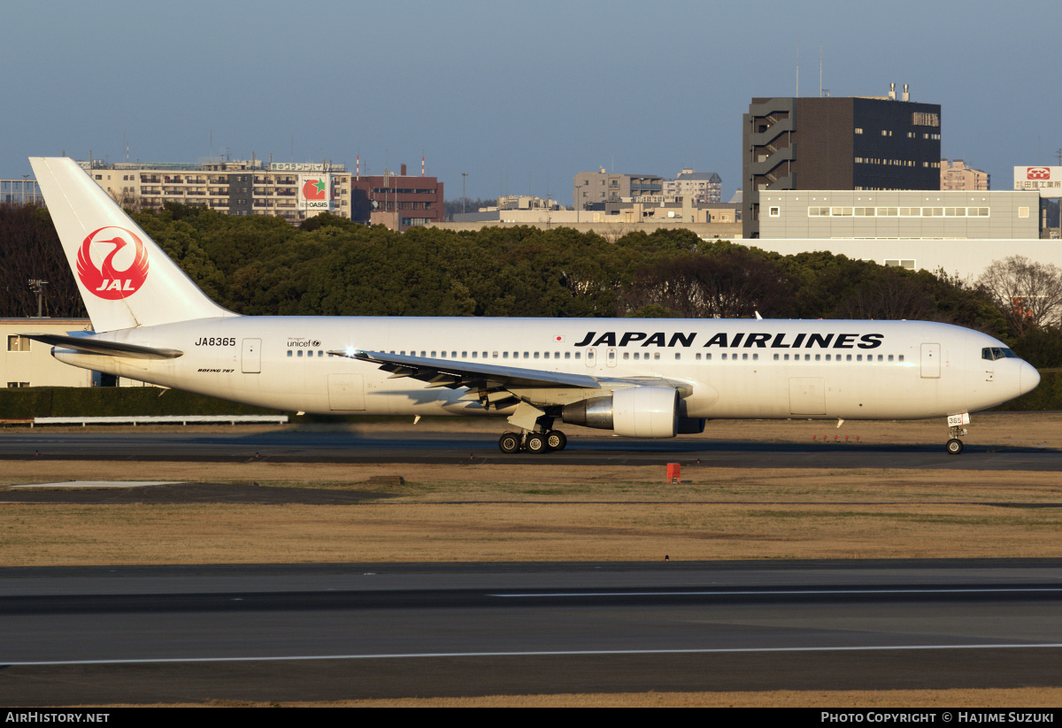 Aircraft Photo of JA8365 | Boeing 767-346 | Japan Airlines - JAL | AirHistory.net #426442