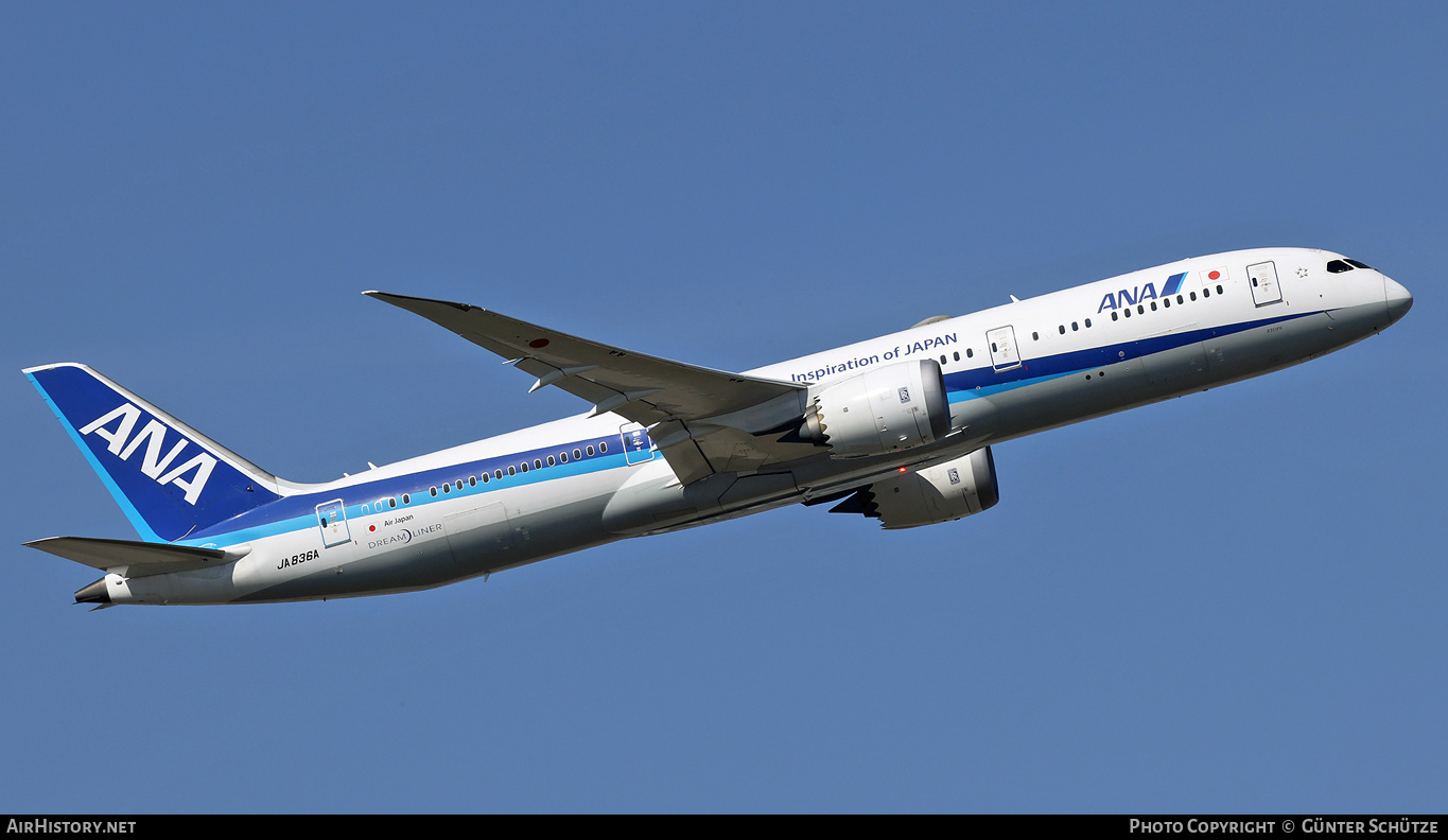 Aircraft Photo of JA836A | Boeing 787-9 Dreamliner | All Nippon Airways - ANA | AirHistory.net #426516