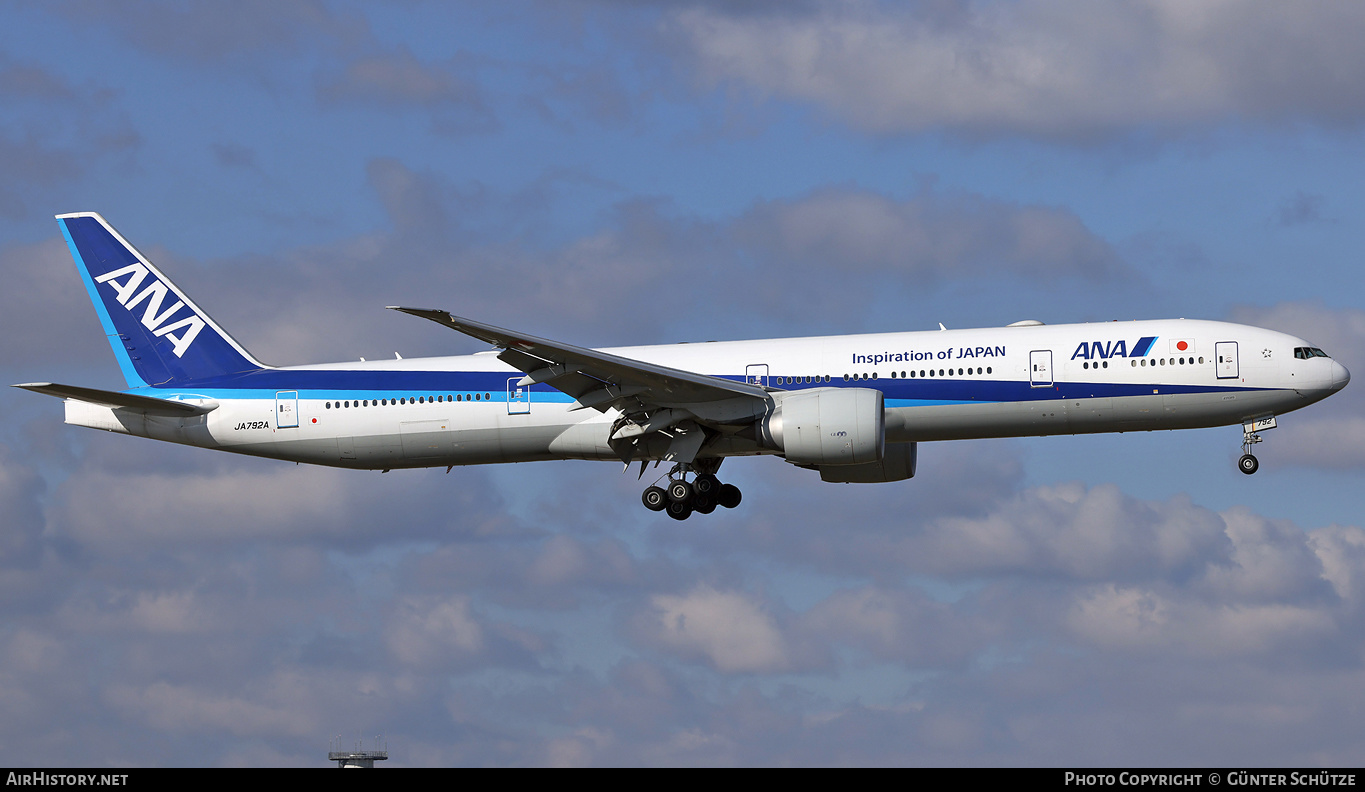 Aircraft Photo of JA792A | Boeing 777-381/ER | All Nippon Airways - ANA | AirHistory.net #426517