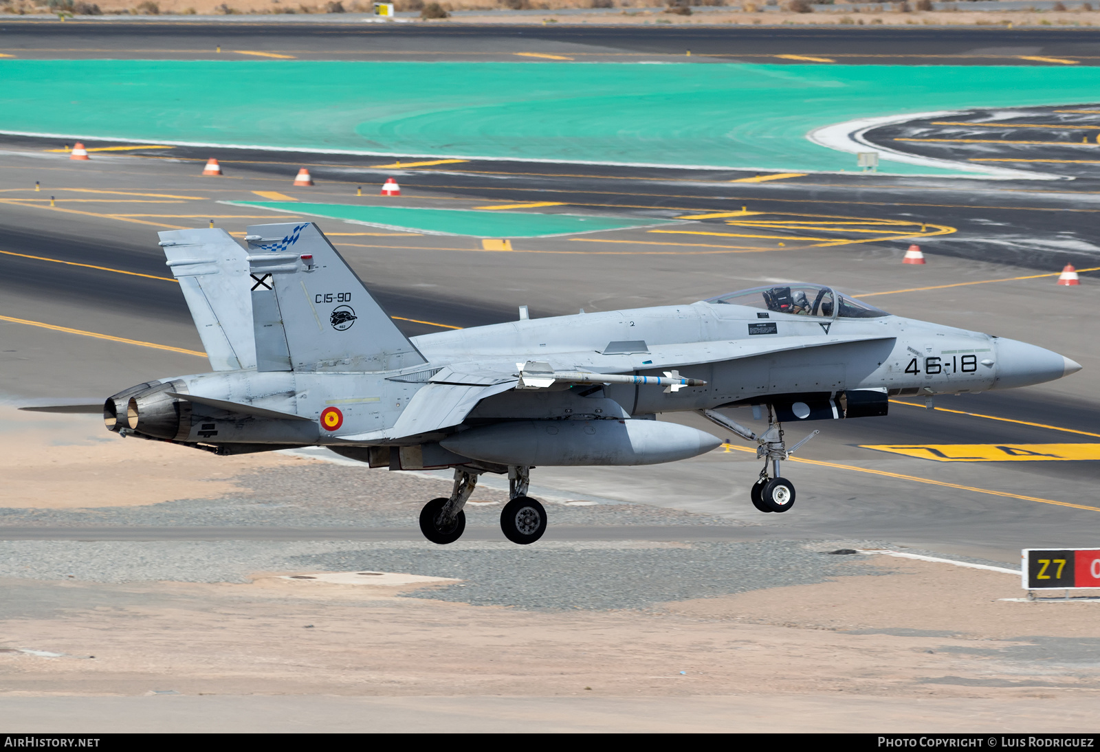 Aircraft Photo of C.15-90 | McDonnell Douglas F/A-18A+ Hornet | Spain - Air Force | AirHistory.net #426548