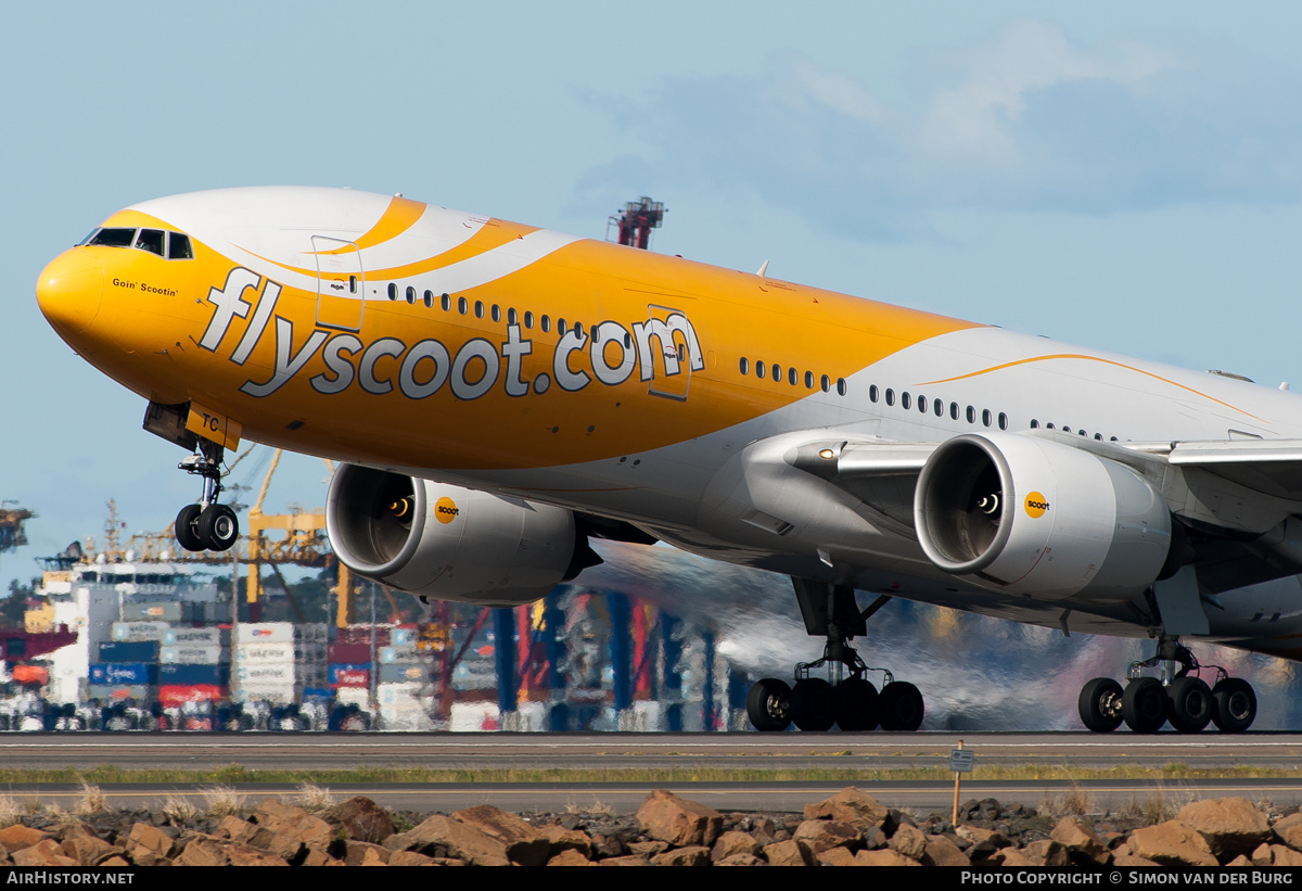 Aircraft Photo of 9V-OTC | Boeing 777-212/ER | Scoot | AirHistory.net #426588