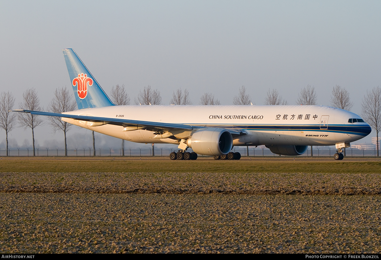 Aircraft Photo of B-2026 | Boeing 777-F1B | China Southern Airlines Cargo | AirHistory.net #426594