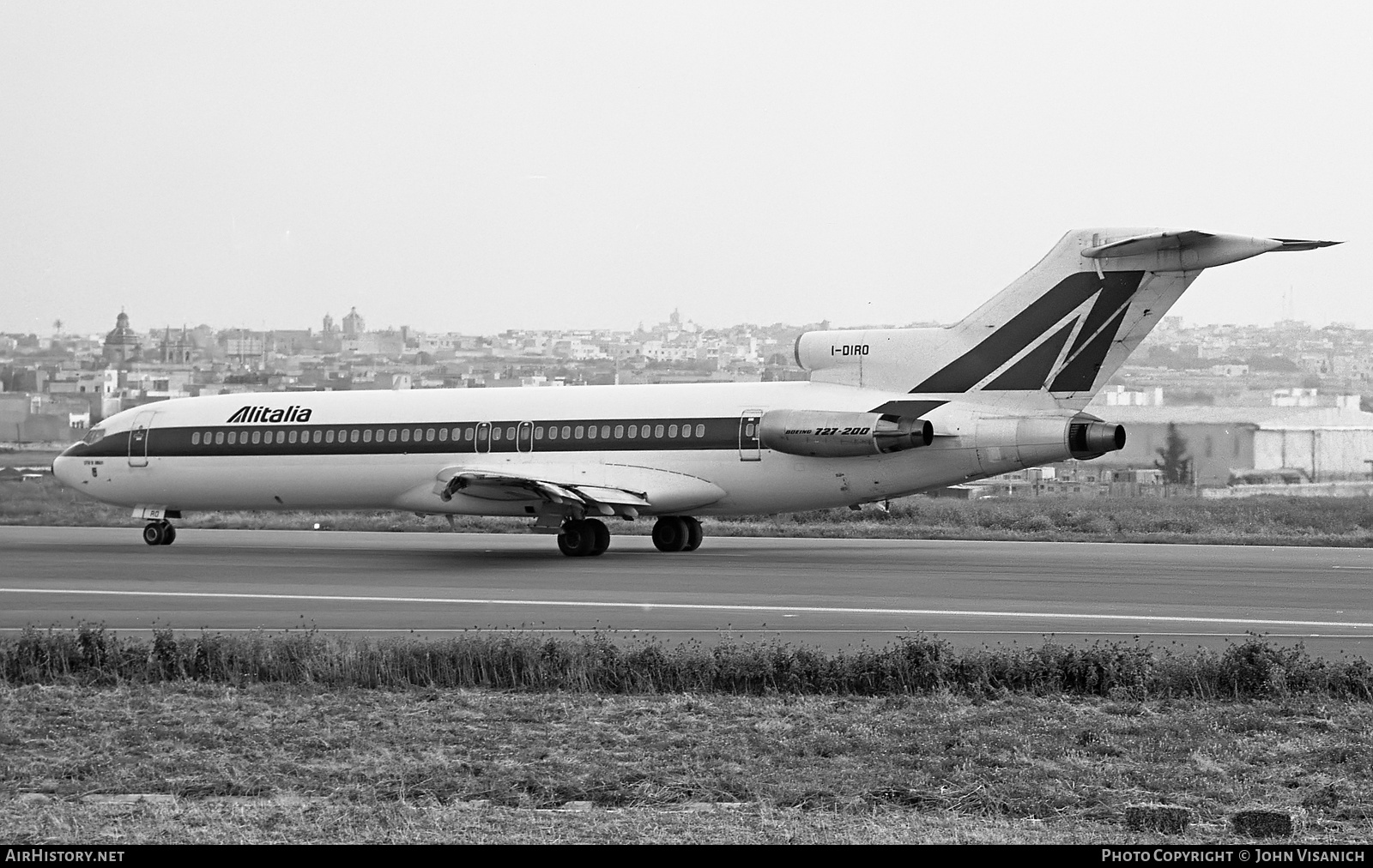 Aircraft Photo of I-DIRO | Boeing 727-243/Adv | Alitalia | AirHistory.net #426609