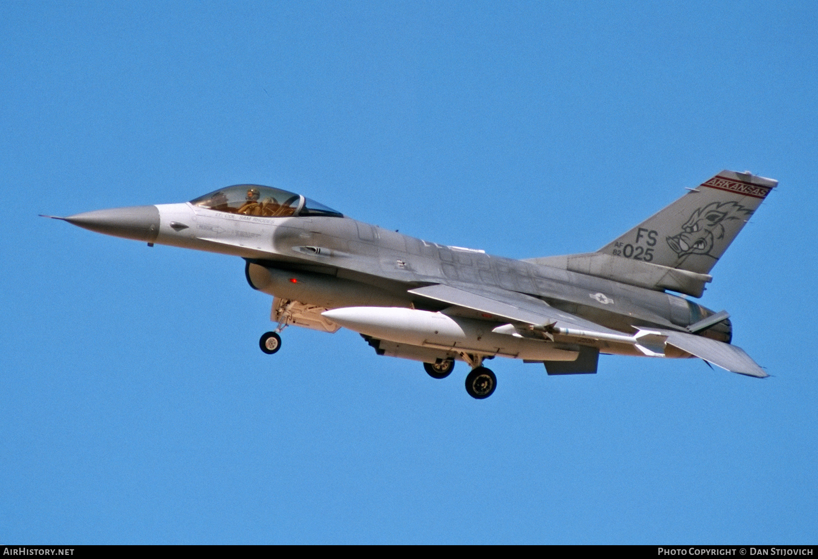 Aircraft Photo of 82-1025 / AF82-025 | General Dynamics F-16A Fighting Falcon | USA - Air Force | AirHistory.net #426629