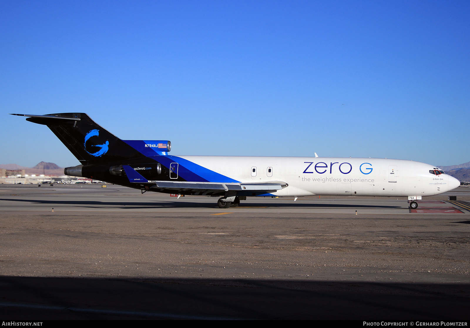 Aircraft Photo of N794AJ | Boeing 727-227/Adv(F) | Zero-G | AirHistory.net #426658