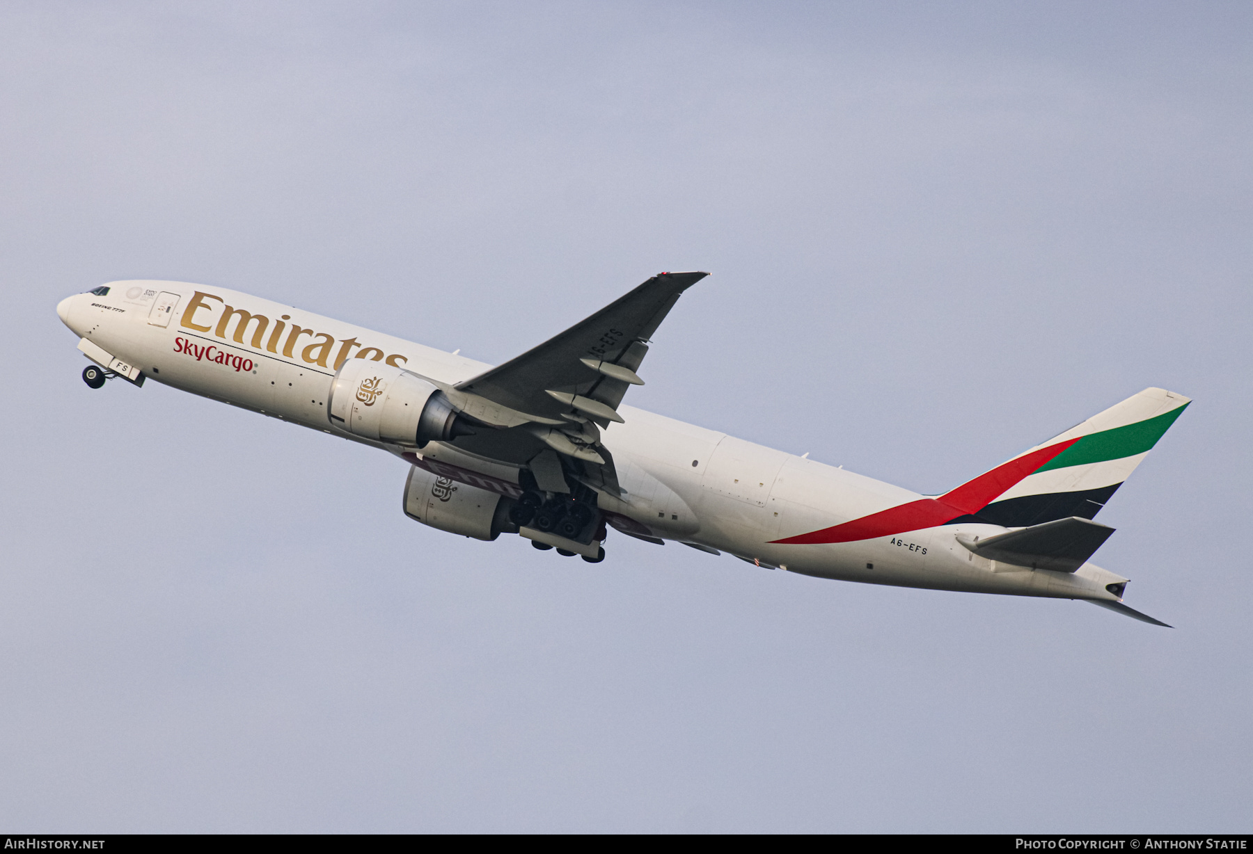 Aircraft Photo of A6-EFS | Boeing 777-F1H | Emirates SkyCargo | AirHistory.net #426687