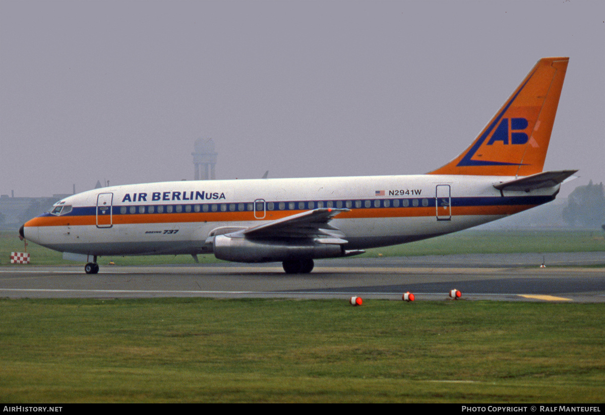Aircraft Photo of N2941W | Boeing 737-2K5/Adv | Air Berlin USA | AirHistory.net #426723
