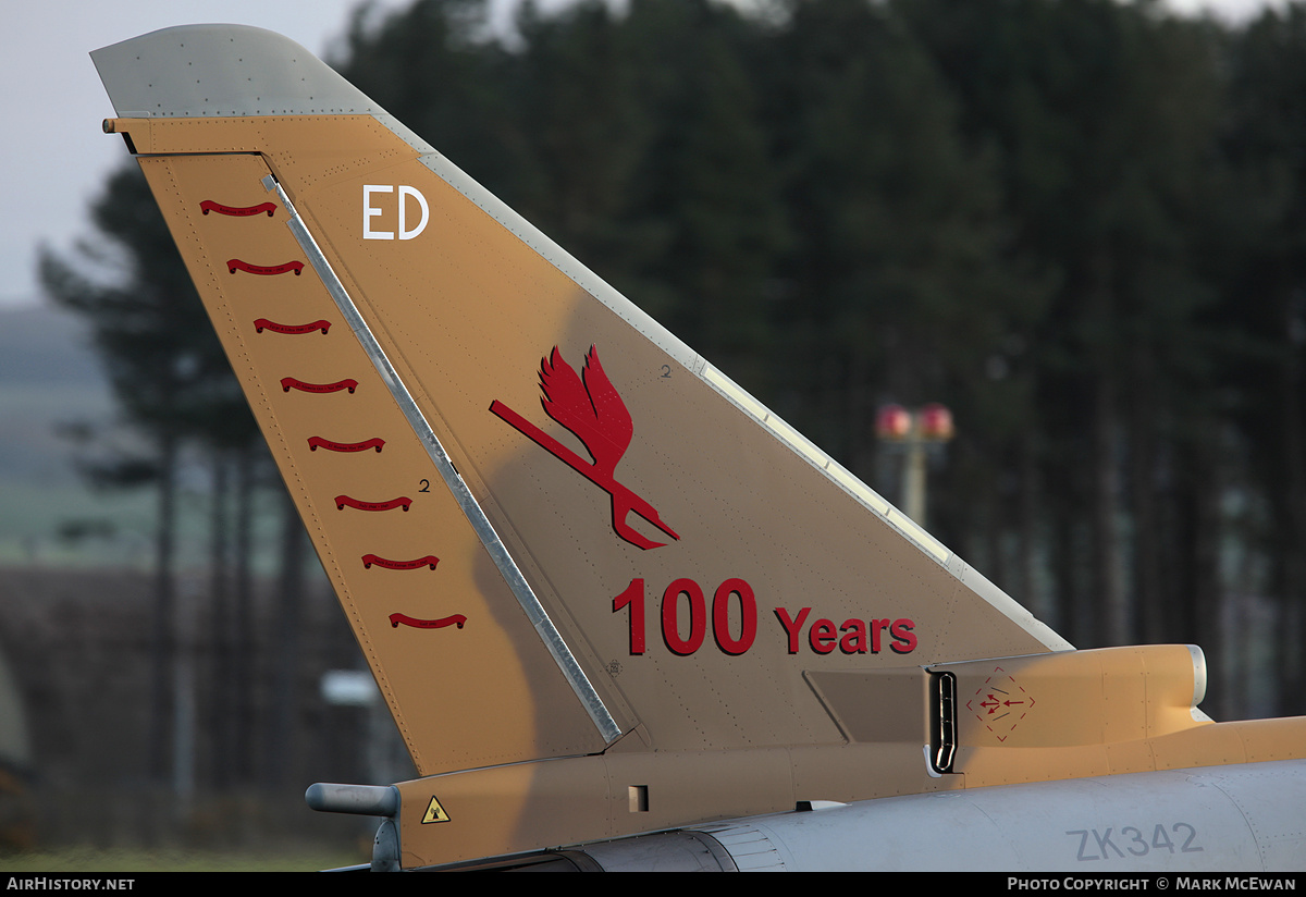 Aircraft Photo of ZK342 | Eurofighter EF-2000 Typhoon FGR4 | UK - Air Force | AirHistory.net #426735