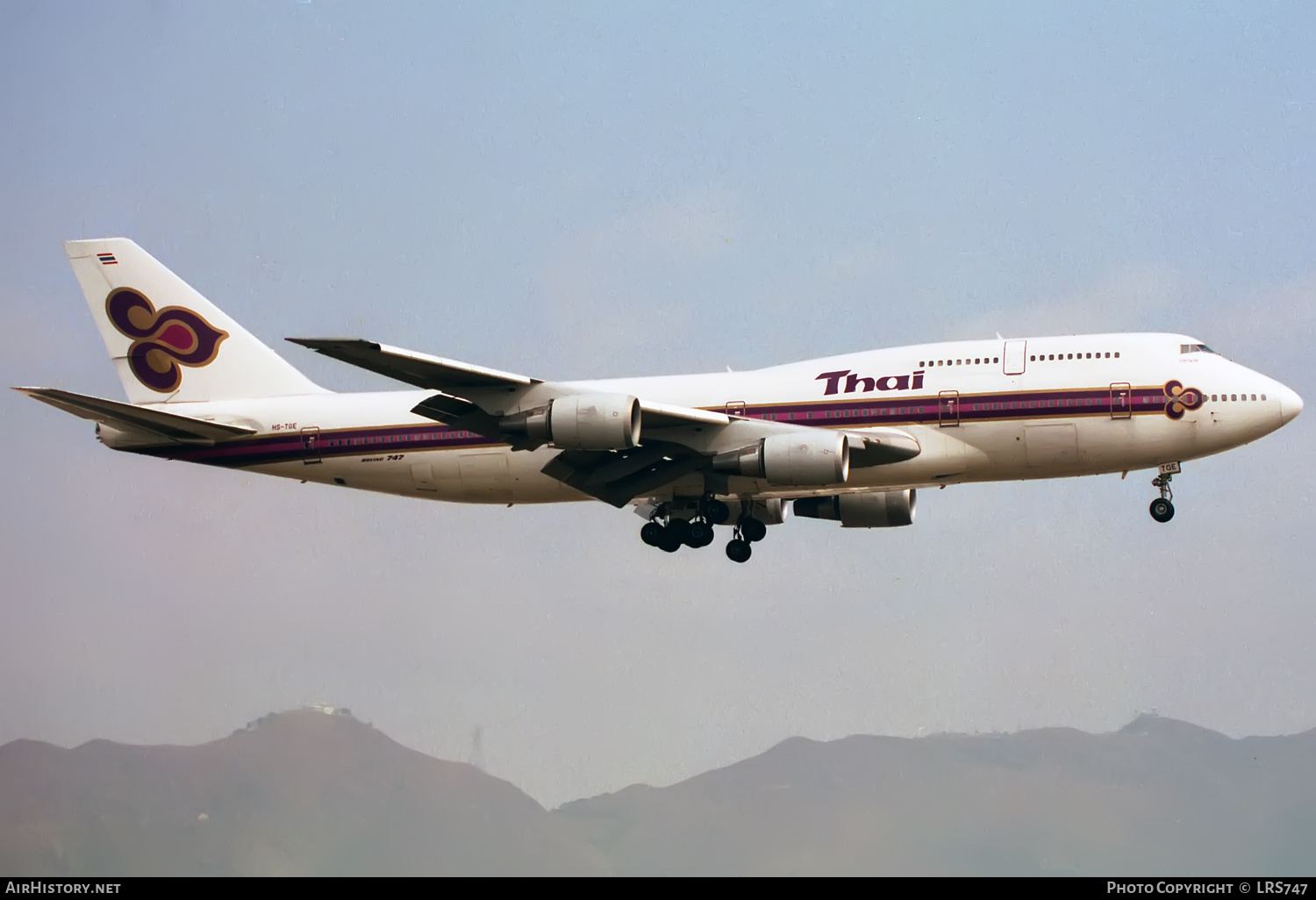 Aircraft Photo of HS-TGE | Boeing 747-3D7 | Thai Airways International | AirHistory.net #426781