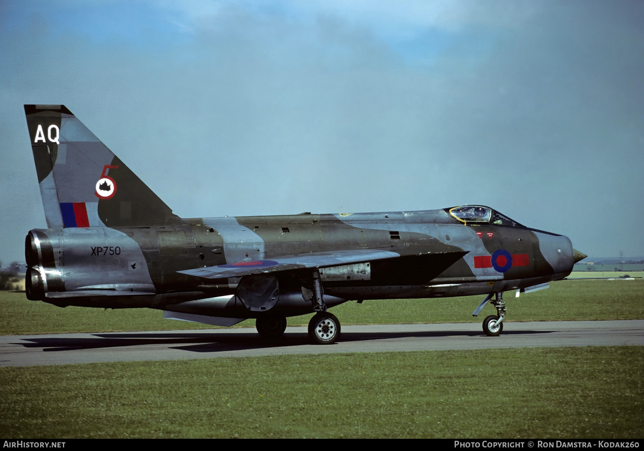 Aircraft Photo of XP750 | English Electric Lightning F3 | UK - Air Force | AirHistory.net #426783