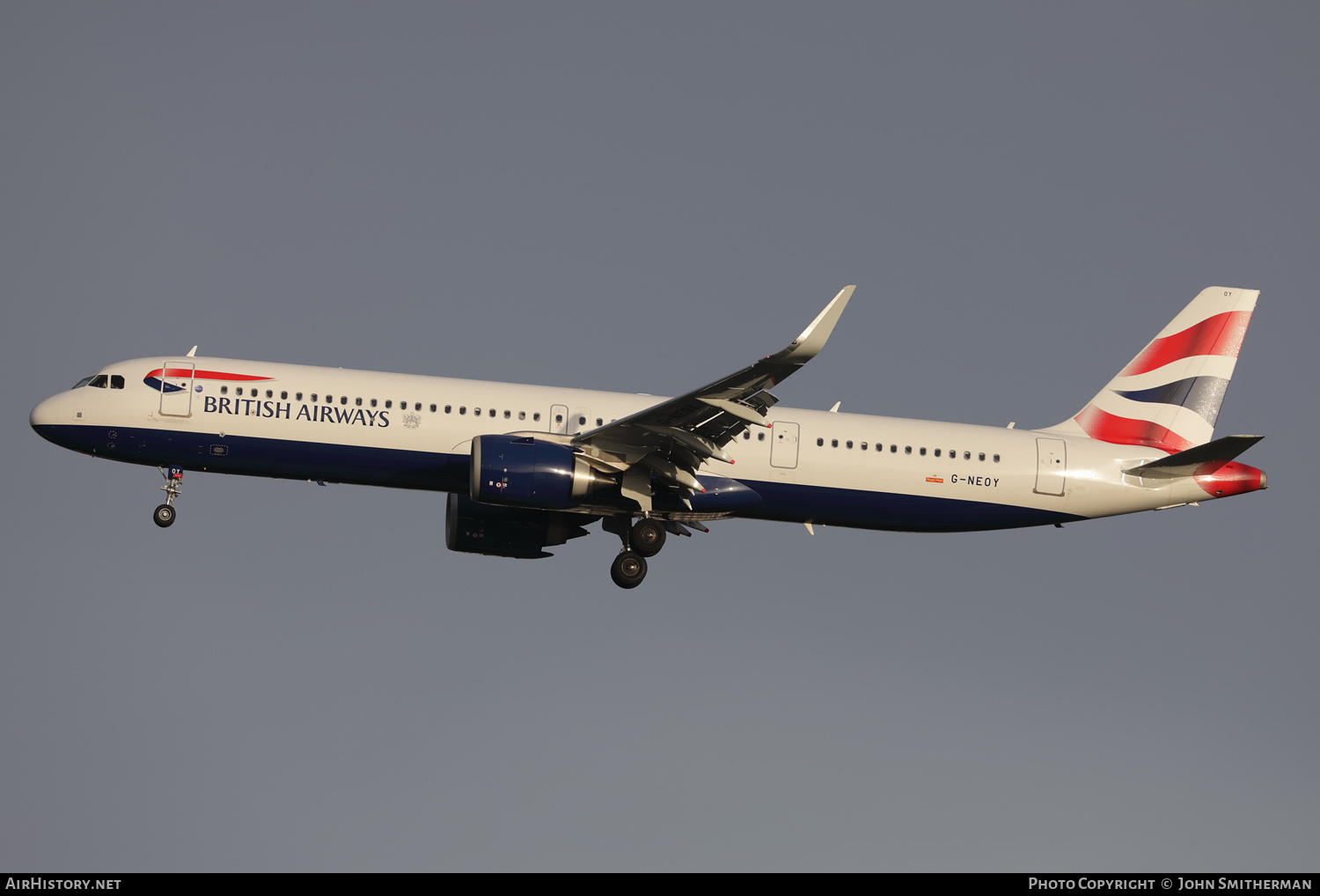 Aircraft Photo of G-NEOY | Airbus A321-251NX | British Airways | AirHistory.net #426823