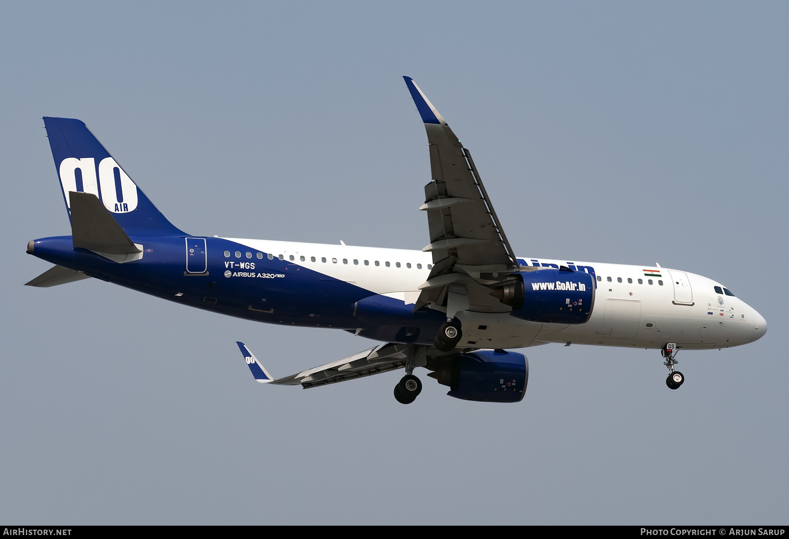 Aircraft Photo of VT-WGS | Airbus A320-271N | GoAir | AirHistory.net #426847
