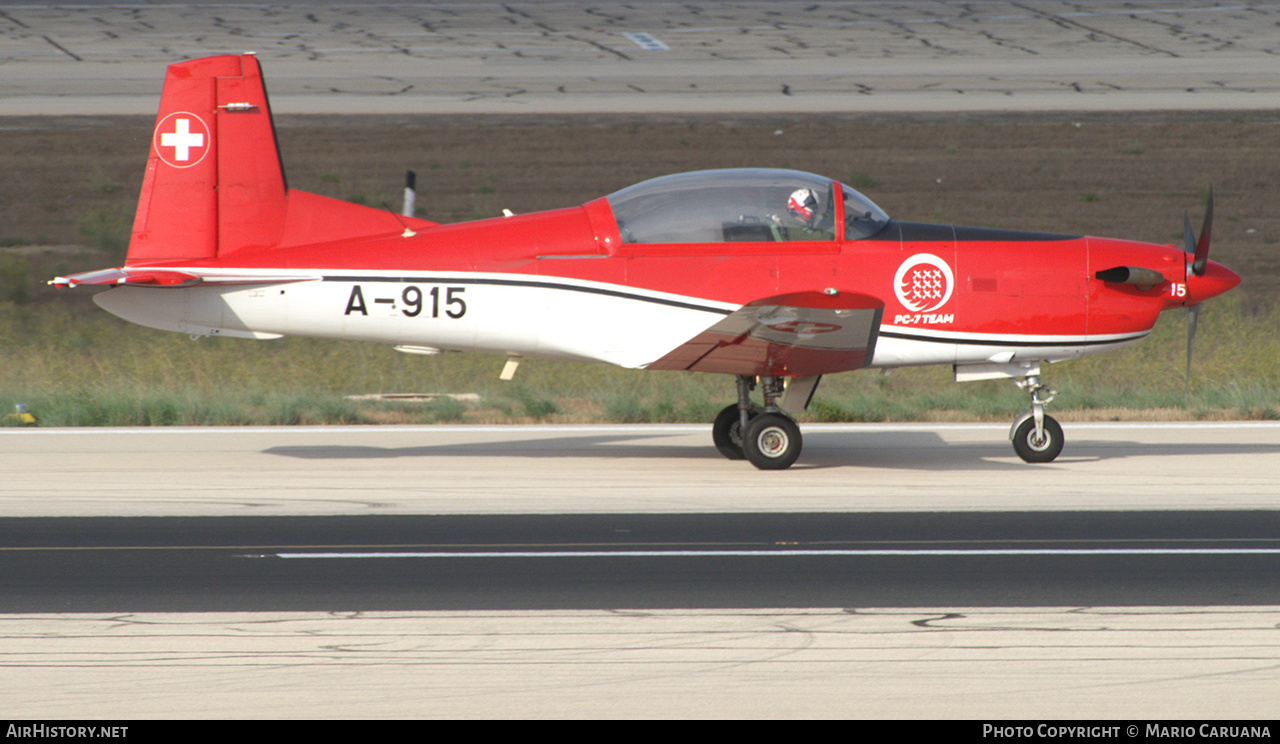Aircraft Photo of A-915 | Pilatus NCPC-7 | Switzerland - Air Force | AirHistory.net #426904