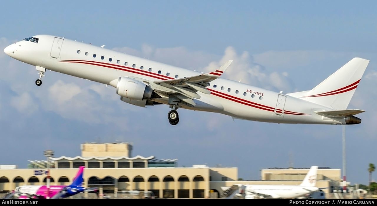 Aircraft Photo of A6-HHS | Embraer Lineage 1000 (ERJ-190-100ECJ) | AirHistory.net #426948